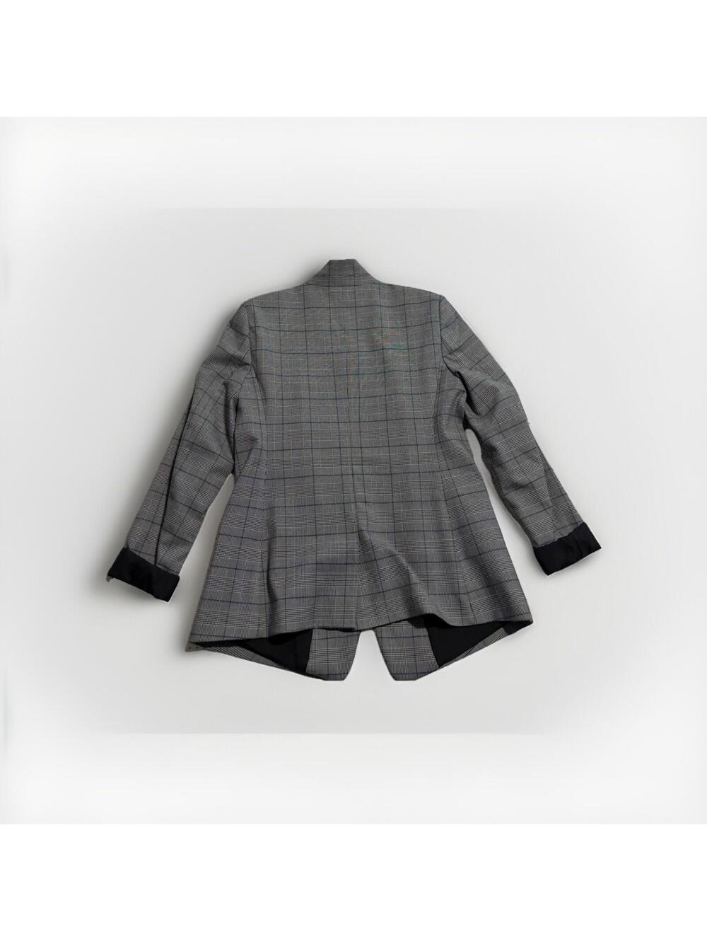 Fabulous LOFT Ann Taylor Plaid One Button Blazer Sz 8 - Picture 5 of 6